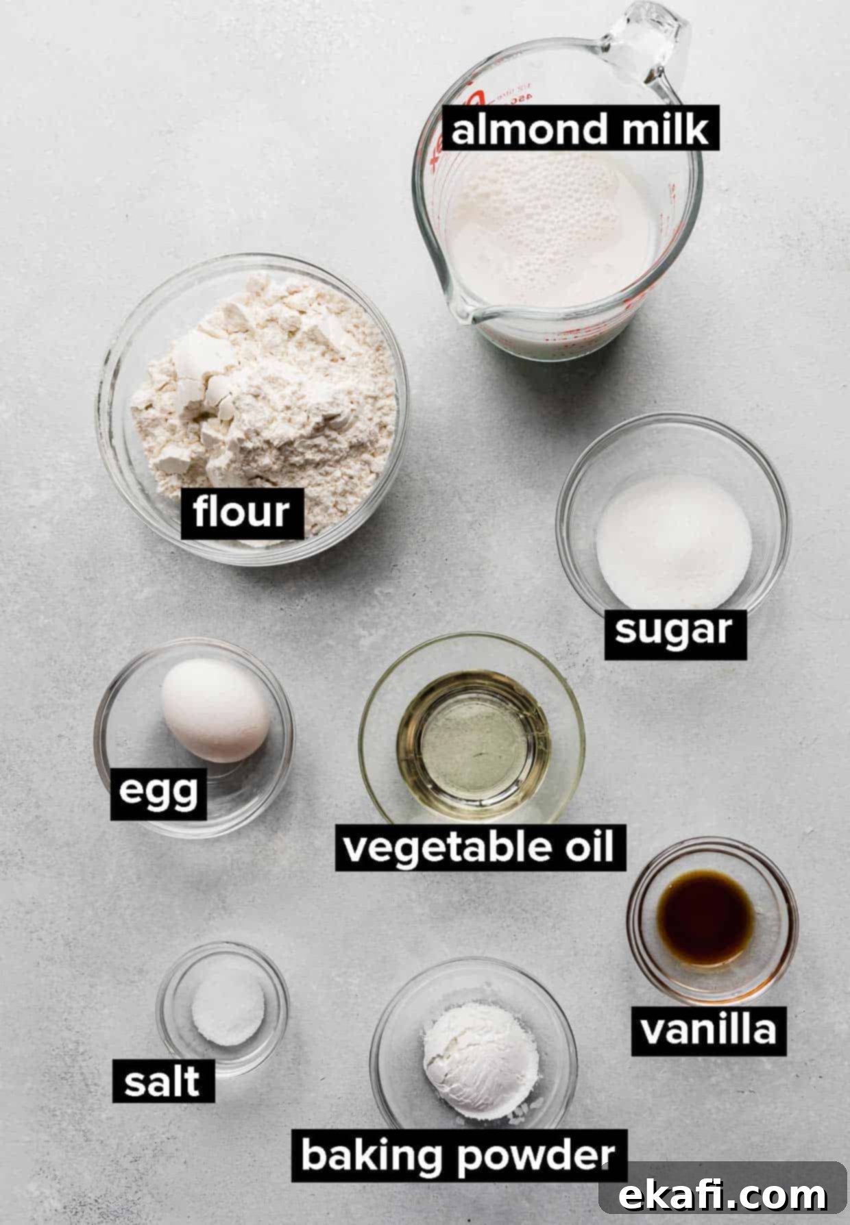 Fluffy Almond Milk Pancakes 3 Ingredients used to make Almond Milk Pancakes.