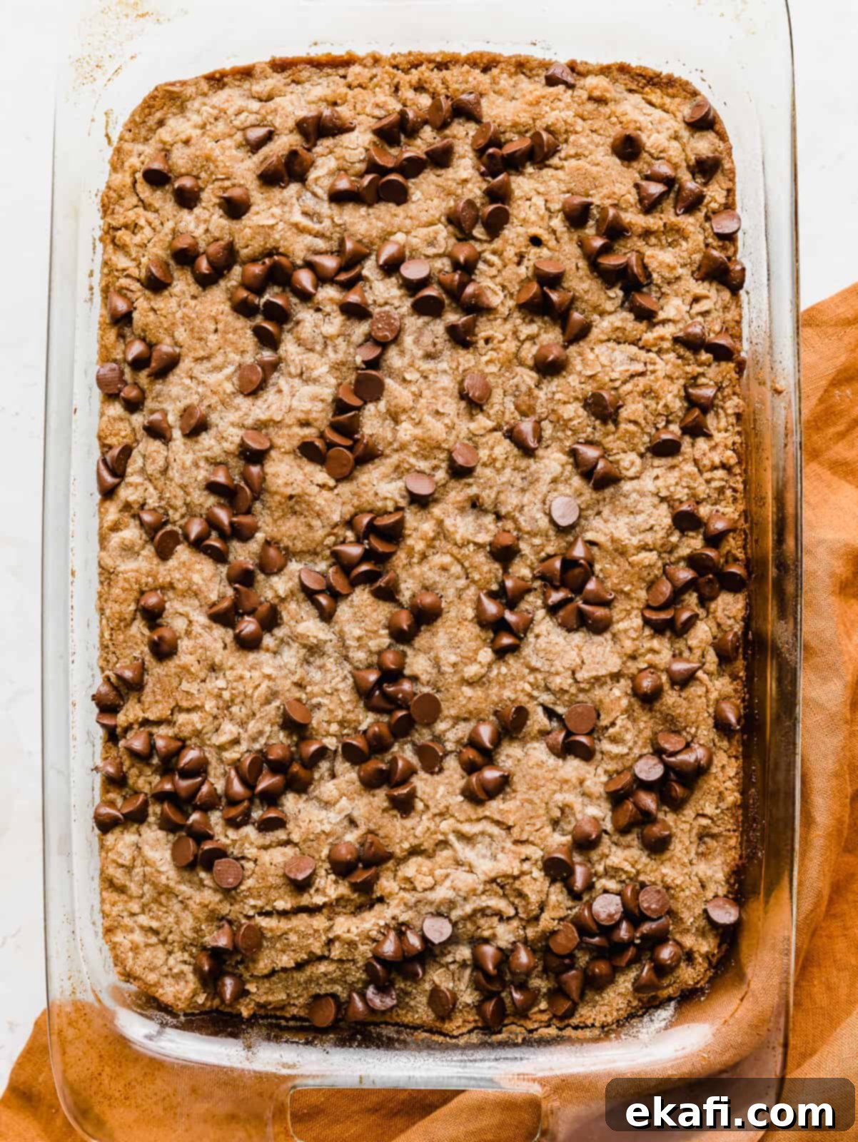 Cozy Pumpkin Chocolate Chip Coffee Cake 15 Baked Pumpkin Chocolate Chip Coffee Cake in a 13x9 inch pan.