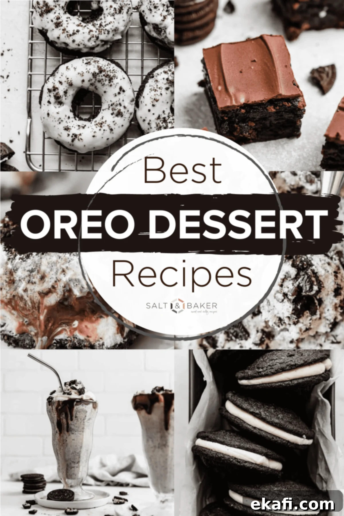 Irresistible Oreo Desserts 2 Oreo dessert recipes that will make your mouth water! Oreo milkshake, Oreo brownies, Oreo cookies, Oreo donuts and more!