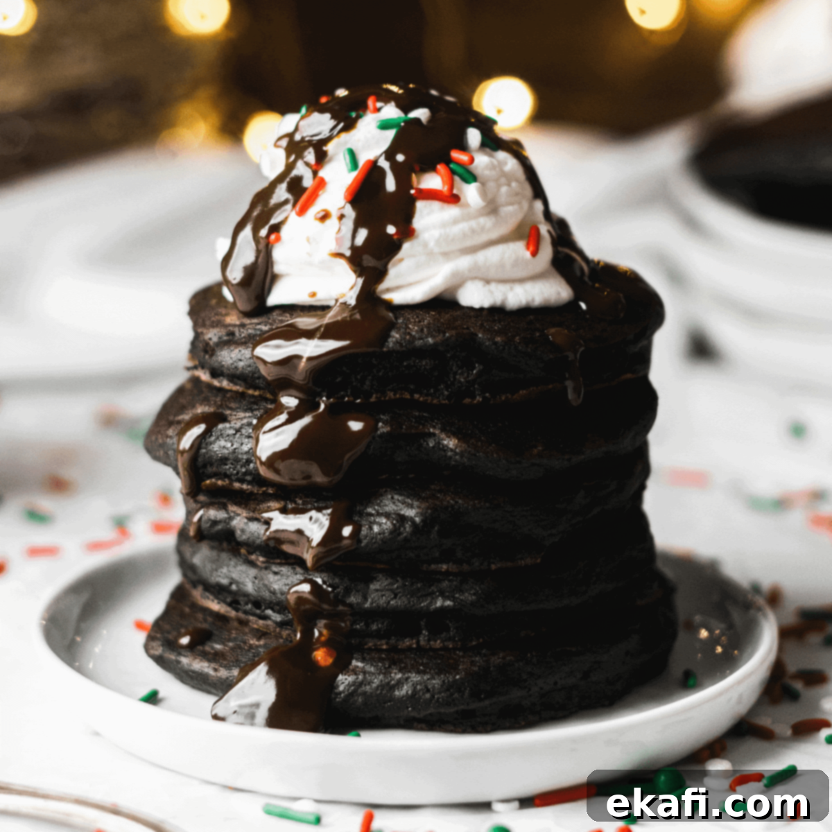 Deep & Dark Black Cocoa Delights 13 Quick and Simple Cocoa Buttermilk Pancakes – Hey, Snickerdoodle!