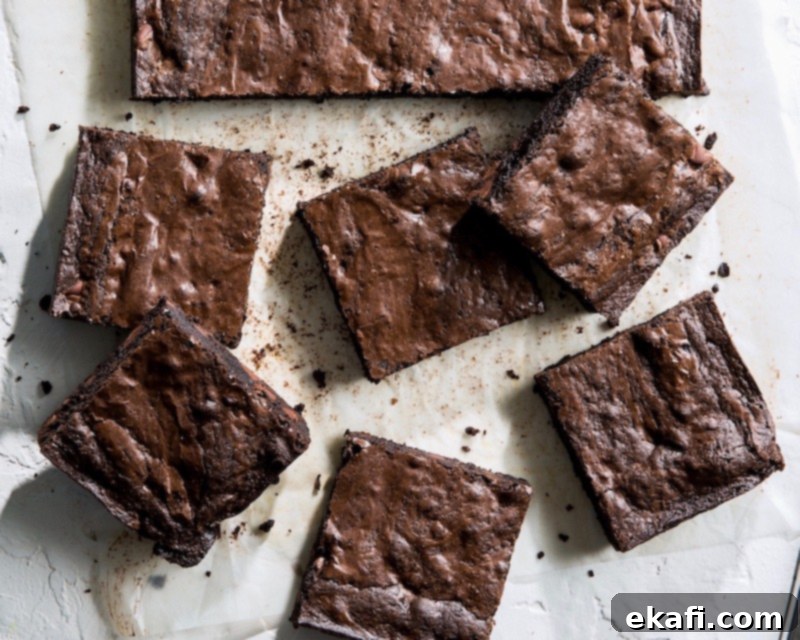 Deep & Dark Black Cocoa Delights 14 Black Cocoa Brownies - Bake from Scratch