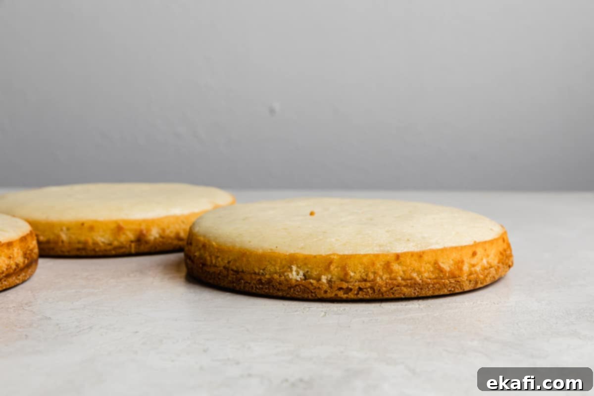 Key Lime Dream Cake 4 A key lime cake baked on a graham cracker crust against a grey background.