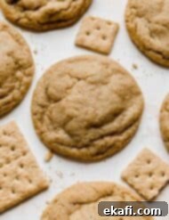 Sweet Graham Cracker Delights 9 A stack of soft and chewy Graham Cracker Cookies, ready to be enjoyed.