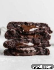 Μπισκότα με Καρδιά Λάβας 14 Crumbl Molten Lava Cookies σε λευκό φόντο.