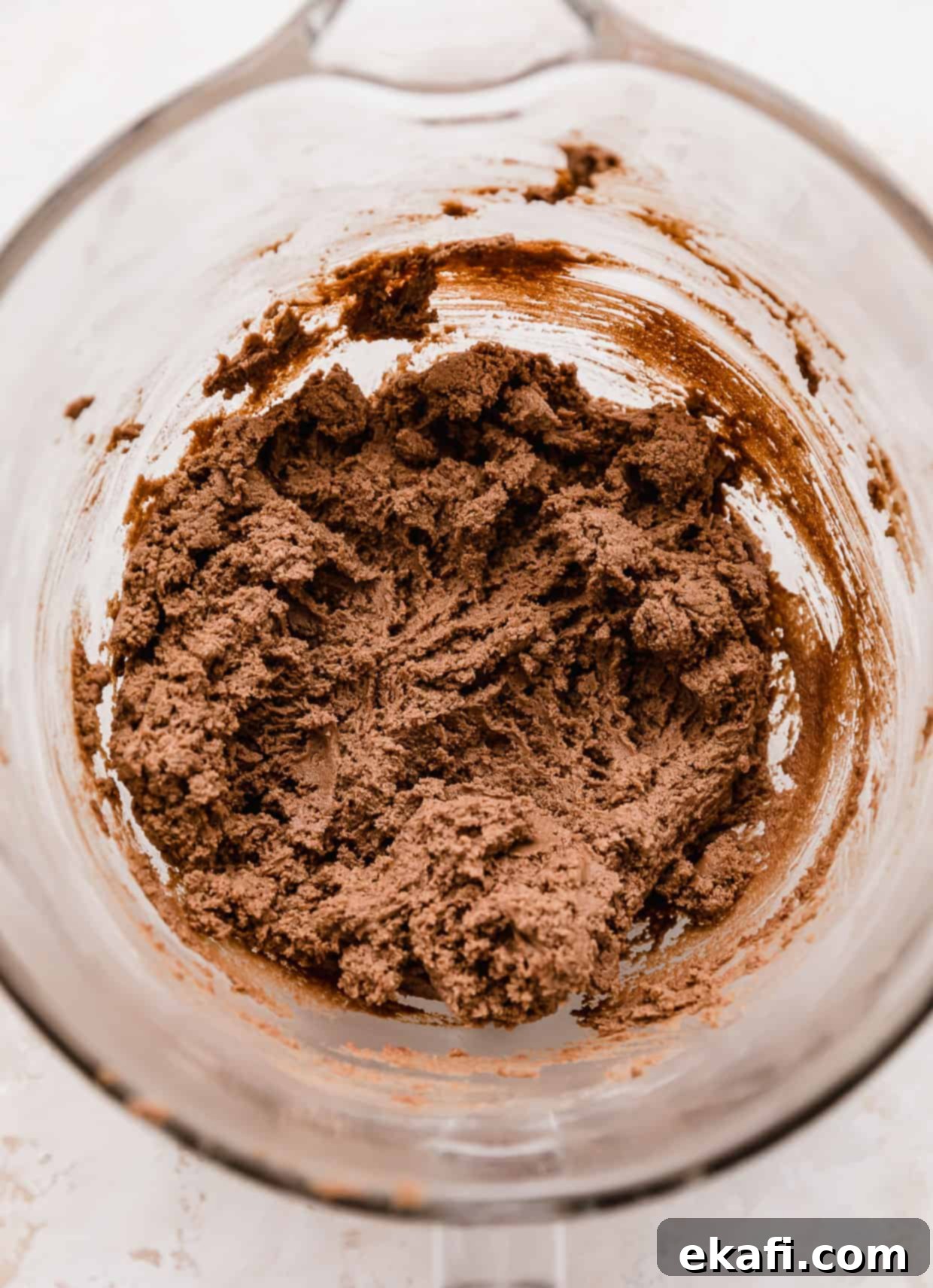 Νουτελοκούκις 4 Ζύμη Μπισκότων Nutella σε γυάλινο μπολ.