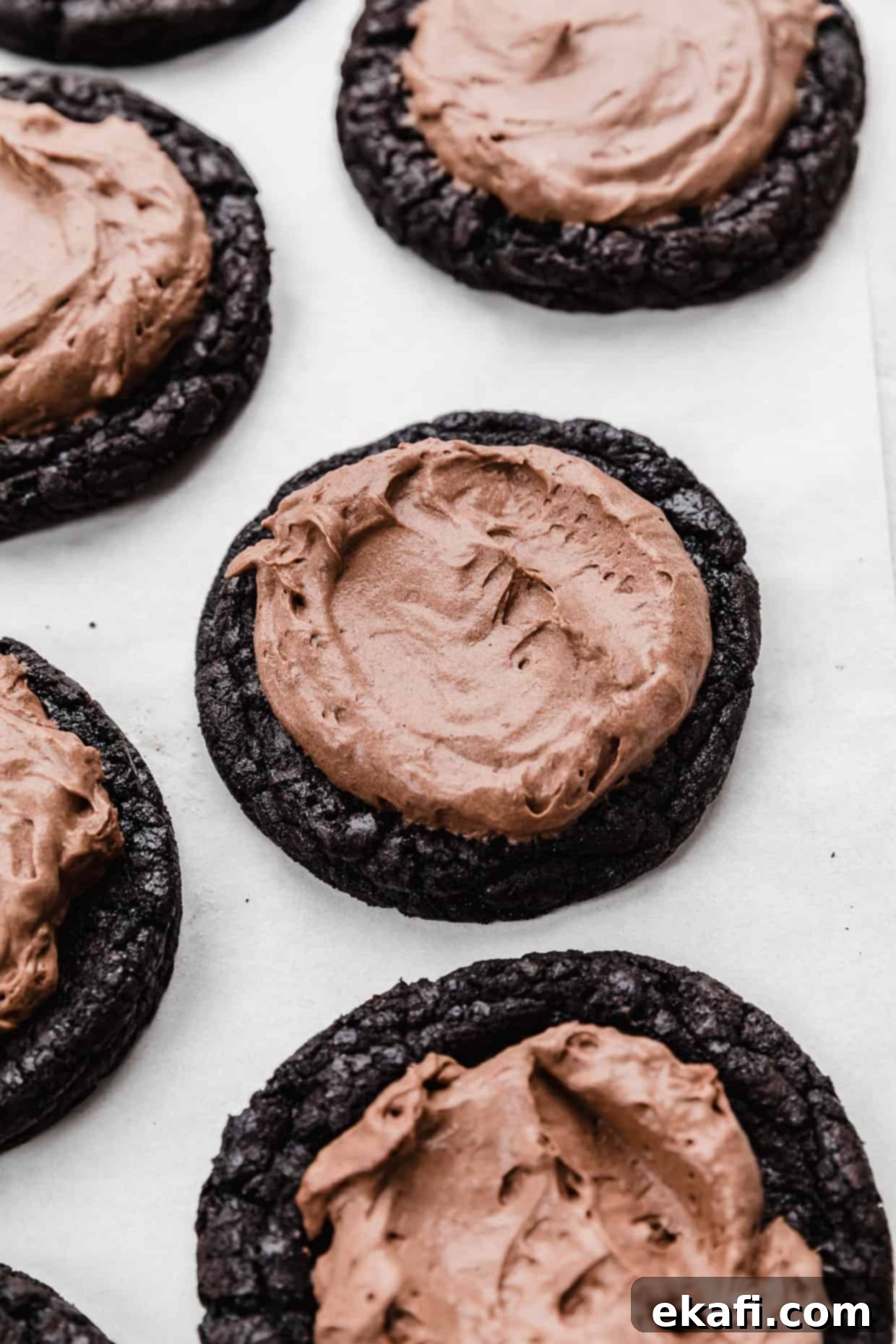 Decadent French Silk Pie Cookies 10 French Silk Pie Cookies topped with homemade chocolate mousse.