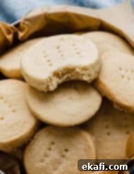 Grandma's Buttery Shortbread 9 A bite taken out of the best shortbread cookie.