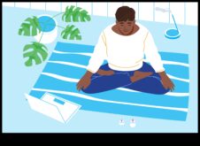 Αναπνεύστε, αναστοχαστείτε, απελευθερώστε έναν διαλογισμό 5 λεπτών για τη μείωση του στρες